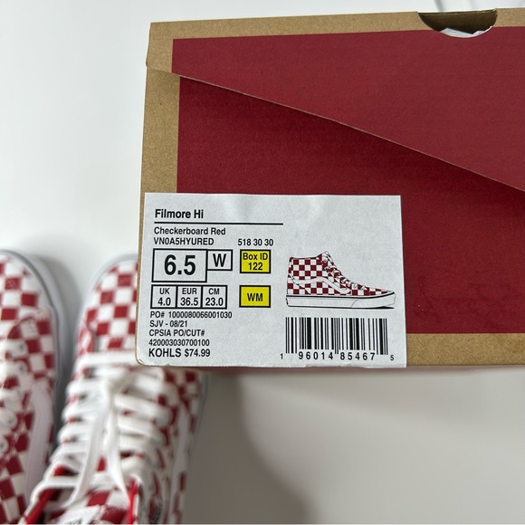 Vans Fillmore Hi Checkerboard sneakers size 6.5 women - Picture 6 of 6